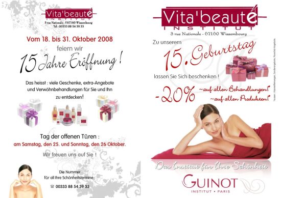 publicité flyer anniversaire journal allemagne